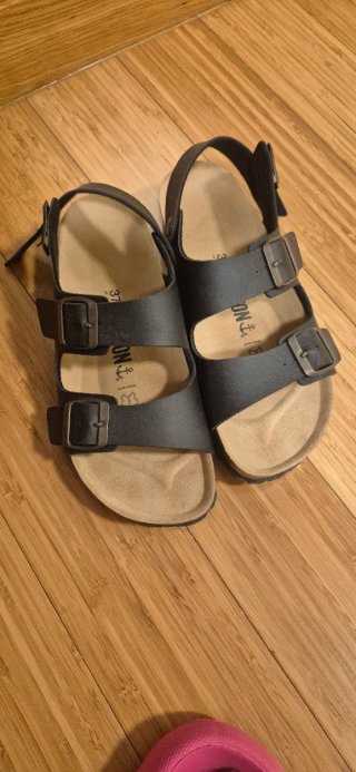Sandalias Bayton de Piel Negras Talla 37