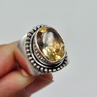 Anillo de Plata 925 con Citrino