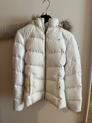 Abrigo Blanco Tommy Hilfiger con Capucha