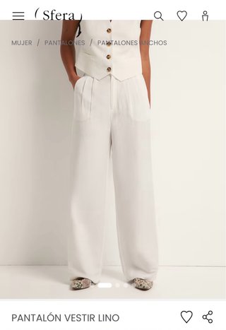 Pantalones de lino Sfera