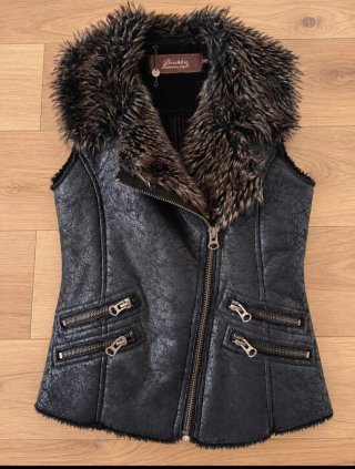 Chaleco de Piel Sintética Bershka