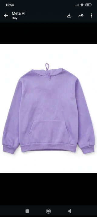 Sudadera Lila Oversize Talla XL