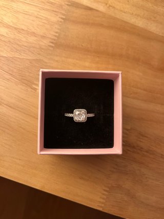 Anillo Pandora Halo Brillante