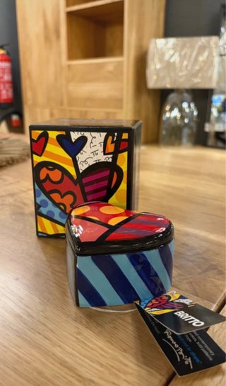 Joyero Corazón Romero Britto nuevo caja original