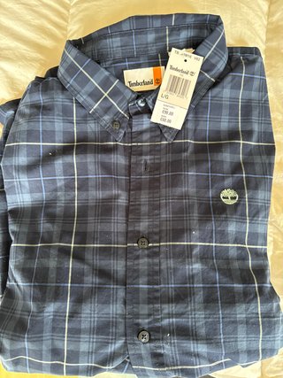 Camisa de cuadros Timberland azul