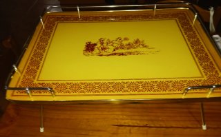 Mesa camilla auxiliar con bandeja