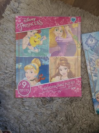 2 Puzzles de Madera Disney Princess