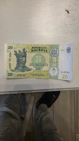 Banconota Moldavia 20 Lei 2015