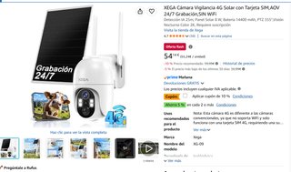 Cámara Vigilancia 4G Solar Xega