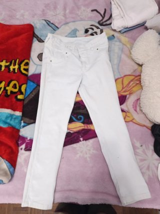 Pantalón Vaquero Blanco