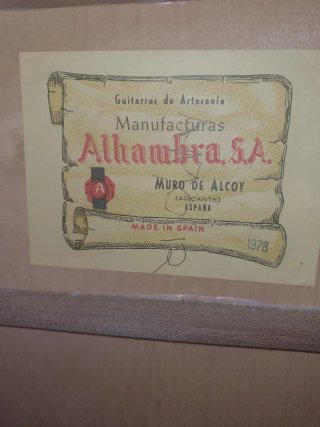 Guitarra Española Alhambra 1978