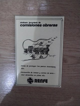 Folleto Histórico RENFE - Sindicato Ferroviario