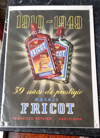 Publicidad Antigua Masaje Fricot
