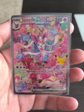 Carta Pokémon Sylveon EX 30 aniversario