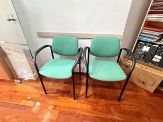 2 Sillas de Oficina Verdes
