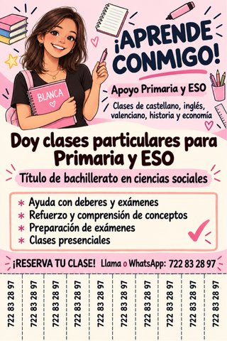 Clases particulares Valencia: primaria y ESO