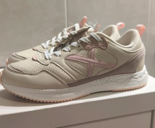 Zapatillas Munich Beige y Rosa