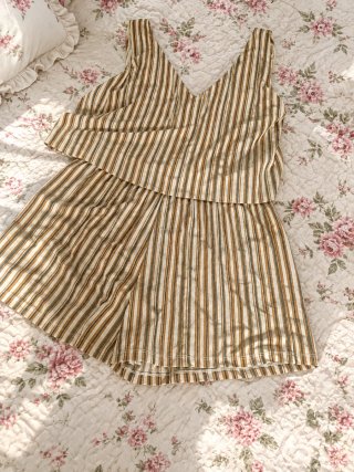 Mono Corto Mango Rayas Talla L