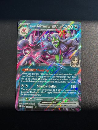 Carta Pokémon Marnie's Grimmsnarl ex 136/182