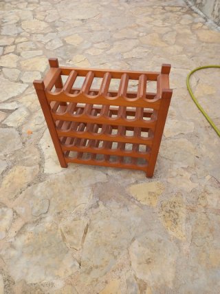 Botellero de madera