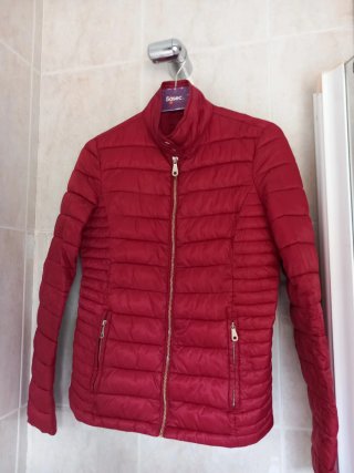 Chaqueta Acolchada Massimo Dutti Granate Talla S