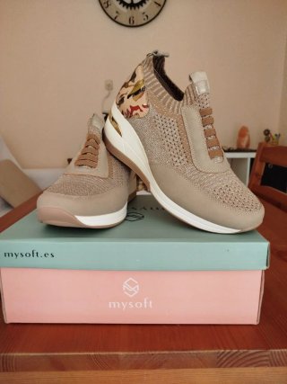 Zapatillas Mysoft Beige