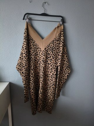 Vestido de Invierno Estampado Leopardo