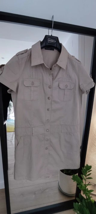 Vestido corto beige Atmosphere Talla 42