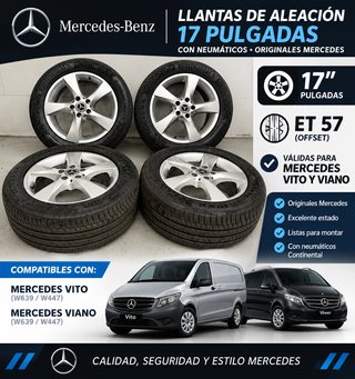 Llantas original Mercedes 17 pulgada Vito Viano V