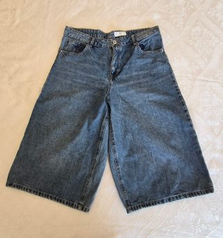 Bermuda vaquera oversize