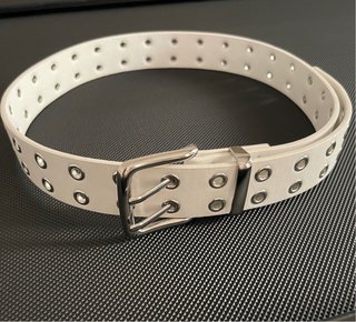 Cinturón Bershka Blanco Talla 75