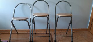 Set de 3 Sillas Plegables