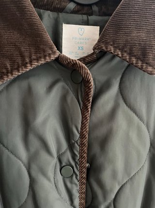 Cazadora Acolchada Verde Estilo Barbour XS