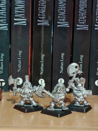 Lote 3 Miniaturas Matadores Enanos Warhammer