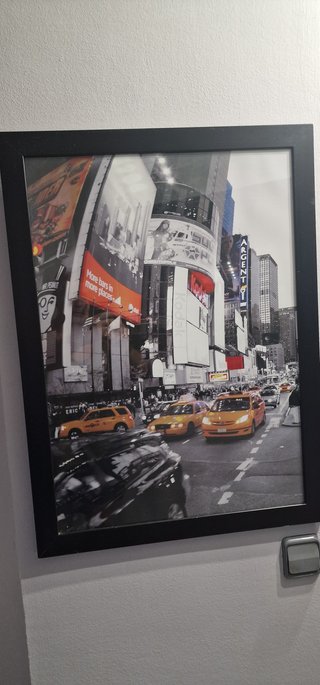 Cuadro de Nueva York con Marco Negro
