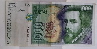 1000 Pesetas Hernán Cortés 1992