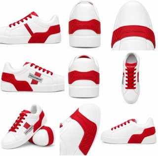 Zapatillas Dolce & Gabbana Blancas y Rojas