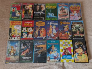 Lote de 18 Cintas VHS de Cine Clásico