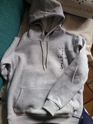 Sudadera Travis Scott Gris Talla S