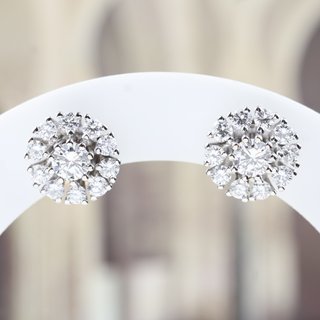 Pendientes Roseta de Diamantes