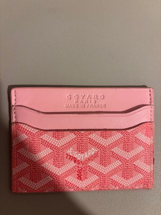 Tarjetero Goyard Rosa