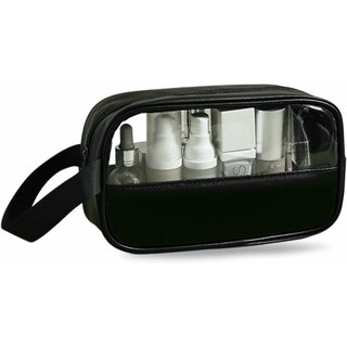 Neceser Transparente Impermeable Negro de Viaje
