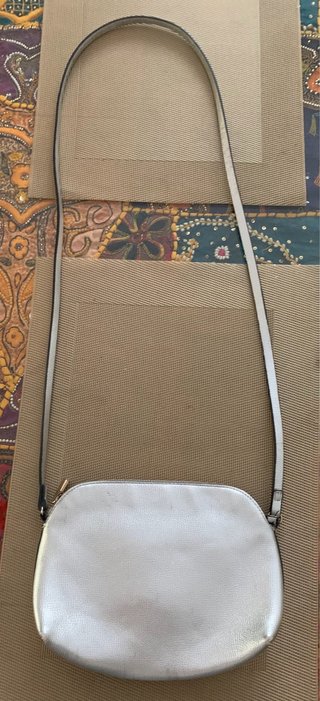 Bolso Bandolera Plateado