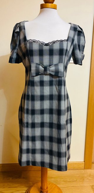 Vestido Elegante de Cuadros