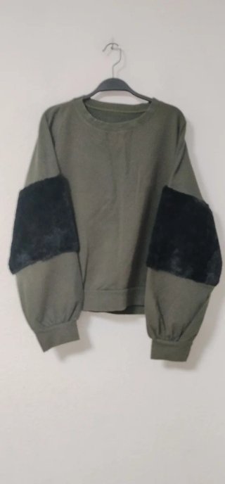 Sudadera Mujer Verde y Negra