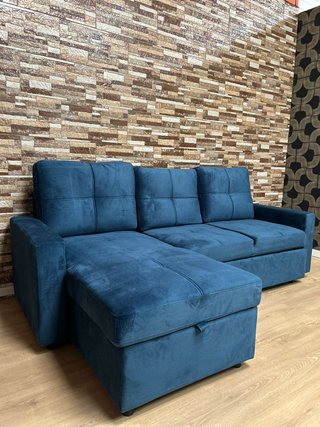 Sofá moderno azul - Chaiselongue Nuevo.