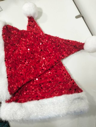 2 Gorros de Navidad con Lentejuelas