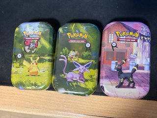 3 Latas Mini Pokémon 30 aniversario español