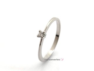 anillo oro 18k con piedra con diamante