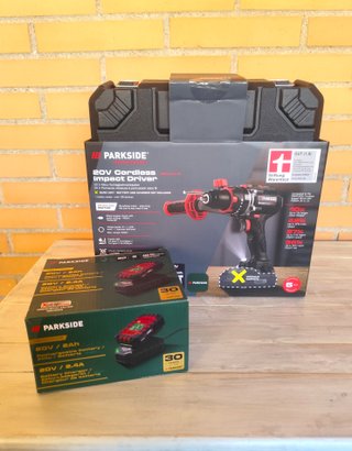 Taladro percutor PARKSIDE Perfor 20V+ Batería 2Ah